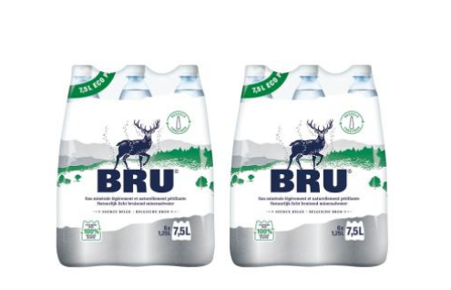 2ième à -40% sur l'Eau minérale naturelle Bru